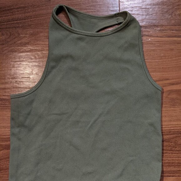 Free People Intimately - Hayley Racerback Brami Tank | Medium/Large | Army Green - Picture 5 of 9